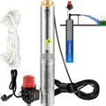 Produktbild: Tiefbrunnenpumpe Brunnenpumpe 750W 105Lmin Edelstahl Silber