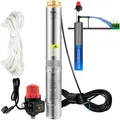Produktbild: Tiefbrunnenpumpe Brunnenpumpe Wasserpumpe Tauchpumpe 750W 105L/min 62m