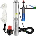 Produktbild: VEVOR 750W Tiefbrunnenpumpe Rohrpumpe Brunnenpumpe Sandpumpe Pumpe 105L/min 62m