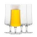 Produktbild: SCHOTT ZWIESEL Pilsglas Beer Basic 0,3 l (4er-Set), klassische Biertulpe mit Moussierpunkt, spülmaschinenfeste Tritan-Kristallgläser, Made in Germany (Art.-Nr. 130006)