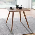 Produktbild: FineBuy Esstisch quadratisch 80cm Sheesham Massivholz – Rustikaler Holztisch im Landhausstil, Design Esszimmertisch massiv, Küchentisch Bistrotisch - Braun