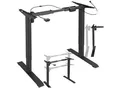 Produktbild: tectake® Tischgestell, elektrisch höhenverstellbar, breitenverstellbar, 85 - 129 x 65 x 71 - 121 cm