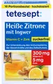 Produktbild: tetesept Heiße Zitrone mit Ingwer zuckerfrei, 10 St. Beutel