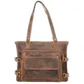 Produktbild: Greenburry Vintage Schultertasche Leder 36 cm  braun