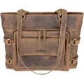 Produktbild: Greenburry Schultertasche Damentasche Leder braun Shopper Vintage 1635-25 - Braun
