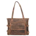 Produktbild: Greenburry Vintage Schultertasche Leder 36cm #GB-1635 (cognac)