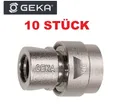 Produktbild: 10 STÜCK GEKA plus-Stecksystem Messing vernickelt Schlauchstück 19mm 3/4