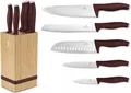 Produktbild: Berlinger Haus Messer Set BH-2972 im Bambusblock 6-teilig aus Ferrinox 18/10 Edelstahl