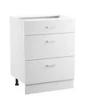 Produktbild: VEVOR Küchenschrank Unterschrank Montagefertig mit 3 Schubladen 600x475x816mm