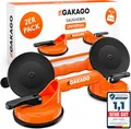Produktbild: Gakago Saugheber 2er-Pack Ergonomische & rutschfeste Sauggriffe 120 kg Vakuum