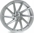 Produktbild: Brock B37 kristallsilber front-poliert 8x18 ET45 - LK5/108 ML72.6 Alufelge silber