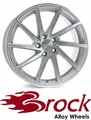 Produktbild: 4x Brock B37 8X18 5/108 ET45 Kristallsilber Front-poliert