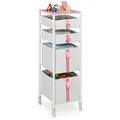 Produktbild: Relaxdays Kinder-Kommode, Mehrfarbig, Metall, Textil, Holzwerkstoff, 36x109.5x40.5 cm, Babymöbel, Kinderkommoden