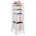 Produktbild: Relaxdays Kommode für Kinder 4 Schubladen Weiß,Creme,Rosa