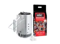 Produktbild: Weber Anzündkamin Kit + 2 kg Briketts + 6 Anzündwürfel 17631
