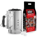 Produktbild: Weber 17631 Grillstarterset für Holzkohlegrills, Weber Anzünd-Set, Anzündkamin