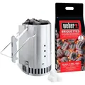 Produktbild: Weber Zündkamin Set Rapidfire Holzkohlegrill Briketts