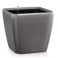 Produktbild: Lechuza Pflanzengefäß QUADRO Premium LS 28 anthrazit metallic 28 x 28 x 26 cm