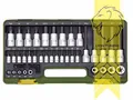 Produktbild: PROXXON 1/4 Zoll und 1/2 Zoll Steckschlüsselsatz Nüsse HX und TX  42 teilig