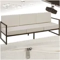 Produktbild: tectake Garten-Loungesofa, Dicke des Sitzpolsters 14 cm, pulverbeschichtetes Stahlgestell, 210 x 78 x 85 cm
