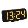 Produktbild: TFA Dostmann Digitaler Wecker orange LED Innentemperatur Weckalarm schwarz
