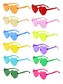 Produktbild: BIRDDIE 12/24/36 Stück Herz Sonnenbrille Bunte Herzförmige Party Brille