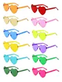 Produktbild: 12/24/36 Stück Herz Sonnenbrille Herzförmige Brille Bunte Herzbrille Party So...