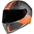 Produktbild: Bogotto FF110 Cinder Helm, schwarz-orange, Größe 2XL für Männer