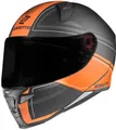 Produktbild: Bogotto FF110 Cinder Helm, schwarz matt/orange, 2XL