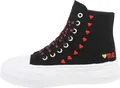 Produktbild: Ital-Design Damen Freizeitschuhe Textiloptik Sneakers High 85697921 Schwarz Gr. 37