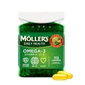 Produktbild: Moller’s ® | Omega 3 Kapseln | Fischöl | Skandinavische Omega-3 Nahrungsergänzungsmittel mit EPA, DHA, Vitamin A, D und E | 166 Jahre alte Marke | Gesundheit für jeden Tag | 112 omega-3 kapseln