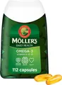 Produktbild: Mollers 112 Omega-3 Kapseln | Fischöl | Skandinavische Omega 3, EPA DHA Vitamin