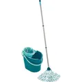 Produktbild: Leifheit Bodenwischer Classic Mop Set 56792, Wischmopp mit Moppkopf, Eimer und Sieb