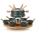 Produktbild: Fonduekarussell Natura Metall schwarz 25,5cm 39,0cmØ 1,2l