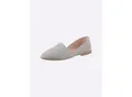 Produktbild: Slipper HEINE, Damen, Gr. 39, grau (hellgrau), Textil, Schuhe Slipper