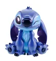 Produktbild: Christmas Inspirations Gartenfigur Stitch - Disney's frecher Lilo & Stitch Alien zum Verlieben Sitzend - mit Ohren unten (20 cm) - Mehrfarbige Deko-Figur aus Polyresin - Offiziell lizenziert!