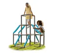 Produktbild: BIG Kraxxl The Tower Kletterturm - Klettergerüst Outdoor für Kinder von 3-7 Jahre (max. 100 kg) - Spielturm zum Klettern auf 3 Etagen, 184 Teile mit innovativem klick-System, 140 x 140 x 140 cm