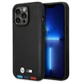 Produktbild: Handyhülle Case iPhone 14 Pro BMW Leder Tricolor schwarz Magsafe kompatibel