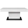 Produktbild: Mid.you Couchtisch Lift Couchtisch, Schwarz, Weiß, Metall, Holzwerkstoff, rechteckig, eckig, 58-77x60x110 cm, DIN EN ISO 9001, höhenverstellbar, Wohnzimmer, Wohnzimmertische, Couchtische, Couchtische höhenverstellbar