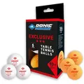 Produktbild: Donic-Schildkröt Tischtennisbälle Exclusive*** 40+, 3-Sterne Qualität, Ø 40mm, weiß/orange, 6 Stück