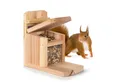 Produktbild: Waldfunk Futterstation Eichhörnchen Wetterfestes Futterhaus, Holz, 23 x 13 x 23 cm