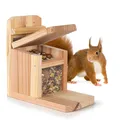 Produktbild: Waldfunk Eichhörnchen Futterstation – sicherer Klappmechanismus - FSC zertifzier