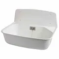 Produktbild: Haas Kunststoff Ausgussbecken Marion, Abflussbecken weiss, Komplett Set, 6200
