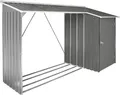 Produktbild: DURAMAX Holzschuppen mit Schuppen 272,4 x 108,8 x 160,4 cm, Blech, anthrazit DURAMAX 53651
