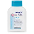 Produktbild: numis med Bodylotion ph 5.5 - Hautberuhigende Körperlotion für sehr empfindliche & sensible Haut - vegane Hautpflege ohne Silikone, Parabene & Mineralöl - Lotion (1x 200 ml)