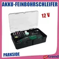 Produktbild: PARKSIDE PFBS 12 C7 Akku-Feinbohrschleifer 12V inkl. 44 Zubehörteilen,Box