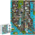 Produktbild: Erwachsene Puzzlespiel 8-bit New York Karte 500 Teile Level 2 100% Recyceltem