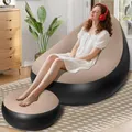 Produktbild: AearKing Aufblasbares Sofa mit Fußhocker, Aufblasbarer Sessel, Wasserdichtes Luftsofa Aufblasbares, Sessel, Sofa und Couch mit Beflockter Oberfläche für Wohnzimmer, Couch Aufblasbar Outdoor Camping