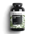 Produktbild: natural elements Magnesium – 365 Kapseln (Jahresvorrat) – 667mg, 400mg elementares Magnesium/Kapsel