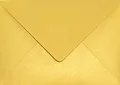 Produktbild: Netuno 25 Briefumschläge Perlmutt-Gold DIN B6 125x 175 mm 120g Aster Metallic Cherish goldene Umschläge glänzend elegant Briefkuverts schick für Einladungs-Karten Hochzeit Geburtstag Weihnachten